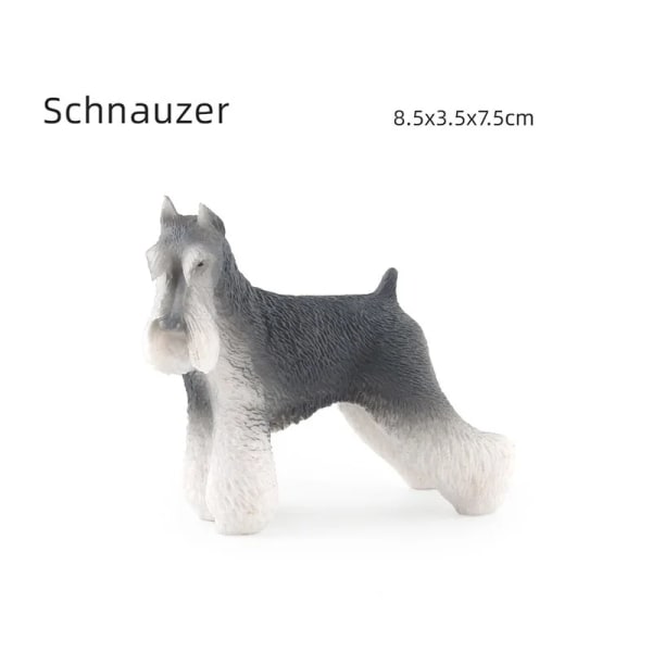Simulering Realistiska Hundar Figuriner Danois Schnauzer Doberman Modell Action Figurer Söt Heminredning Barn Pedagogisk leksak