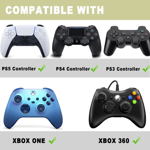 Ny silikon analog joystick tumspak för PS5 PS4 PS3 Xbox 360 Xbox One Controller ersätter joystick grepplock Type C