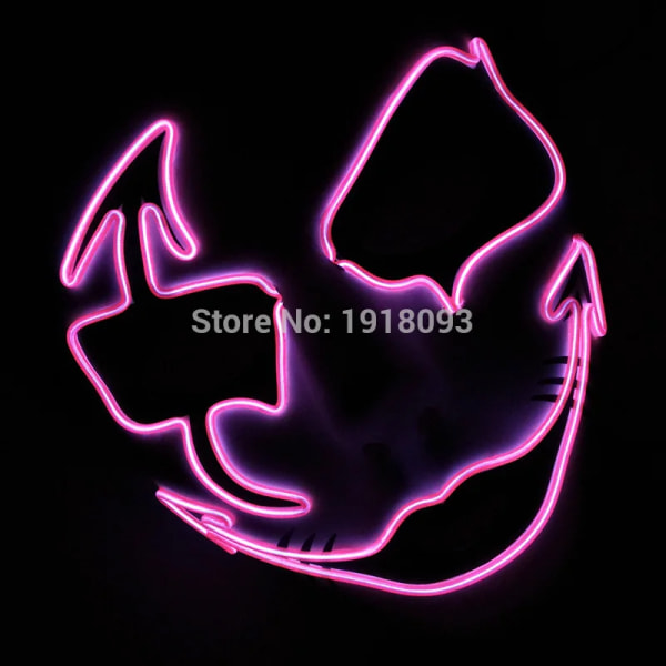 Fashion Masque Masquerade Masks Halloween Glow Party Supplies Neon Mask LED Mask EL style 7