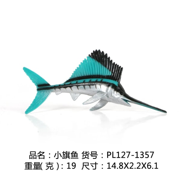 Simuleringsfigurer Leksak Havsdjur Modell Bläckfisk,Säl,Krabba Actionfigurer Ocean Aquarium Fish Miniatyrmodell Barnleksaker