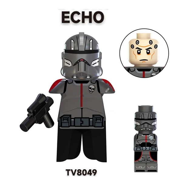 TV6107 Kamino Säkerhetschef Byggklossar Han Solo Leia Statyett Satine Kryze Bricks Hunter Echo Crosshair Figurleksaker