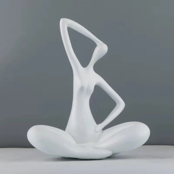 Kreativ dekoration Kvinna Kroppsskulptur Dam Staty Figurin Yoga Dekor Konst Bord Mittpunkt Hemgåvor Modern konst Inredning
