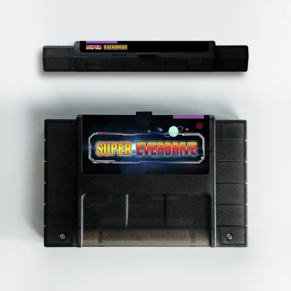 KY Technology Super 800 in 1 Pro Remix Game Card för SNES 16-bitars videospelskonsol Super EverDrive Cartridge USAShell ClearBlack