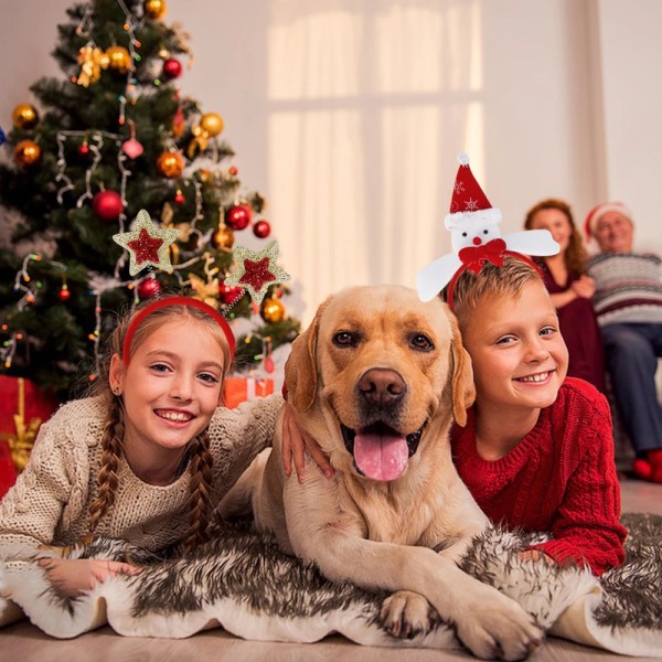 Julpannbandsdekoration för barn Vuxen Söt tomte Älg Xmax Håraccessoarer Kostymrekvisita Juldekoration 2023 Navidad FX1161G