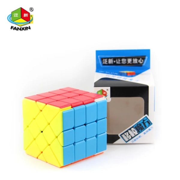 [Picube] FanXin 4x4 Axis Fisher Windmill Magic Cube Stickerless Speed ​​Professionellt pussel Pedagogiska leksaker Barn Pyramid Cubo 4x4 Fisher