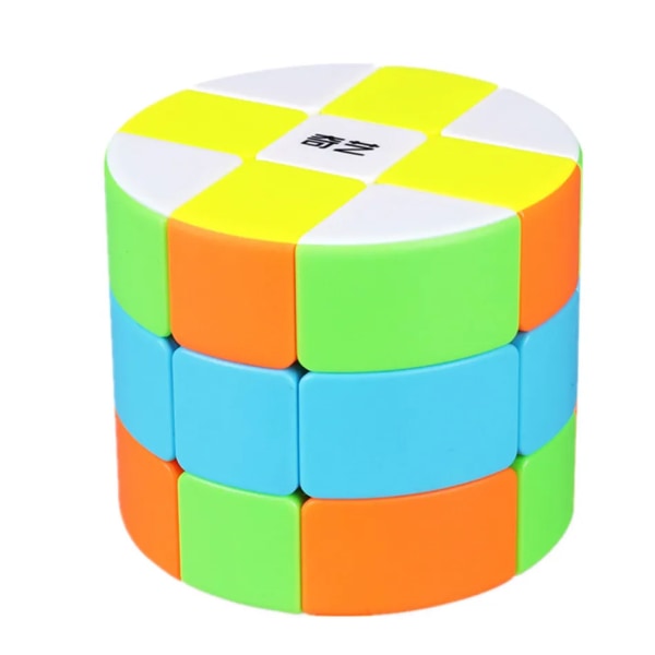 Qiyi Barrel Cube 3x3x3 klistermärkelös magic kub med konstig form Twisty Mgaic Cube Lärande och pedagogiska pusselleksaker Stickerless