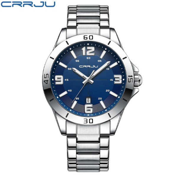 Mode Ny herrklocka Watch rostfritt stål Lyxigt armbandsur med datum Business Casual Watch relogio masculino SBE-BOX