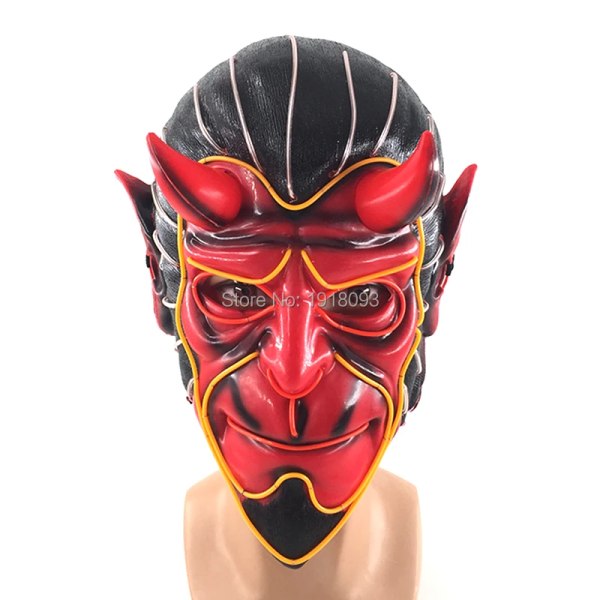 Fashion Masque Masquerade Masks Halloween Glow Party Supplies Neon Mask LED Mask EL style 20