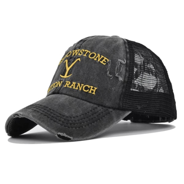Yellowstone Dutton Ranch baseballkepsar Yellowstone Hat Vintage broderad hatt M-DX-black 1