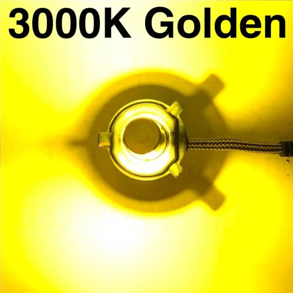 guldgul-2PCS C6 led bilstrålkastare H7 LED H4 Glödlampa H8 H1 H3 H11 HB3 9005 HB4 9006 9007 Billampor Dimljus 3000K 6000K 8000K grossist golden yellow H3