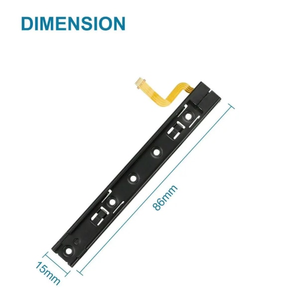 Vänster+höger Ersättningsskena slider Set Flex-kabel för Nintendo Switch Joy-Con left