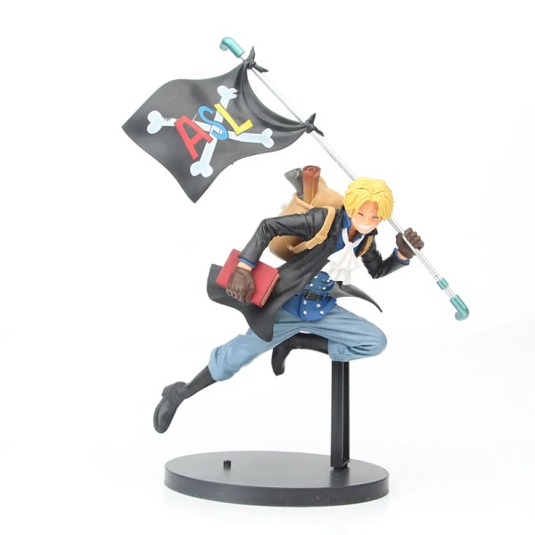 One Piece Actionfigur Sanji Portgas Ace Sabo Monkey D Luffy Springer med resor Ryggsäck Modell Dockor Leksaksfigur Barn Presenter