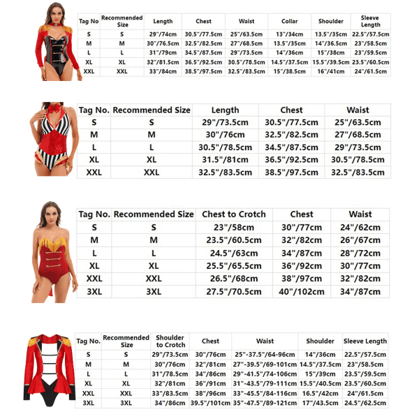 Sexig cirkusdräkt för kvinnor, tofs paljetter Temafest Ringmaster Bodysuit Jumpsuit Balett Gymnastik jazz Leotard D-Black M