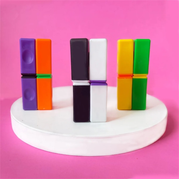 Worry Bricks magnetleksaker Magnetisk pinne finger gyroskopi magic skrivbordsleksaker dekomprimerande pinne 3pcs