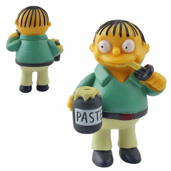 Disney Simpsons Tecknad Actionfigurer Leksaker Roliga Homer Marge Bart Minifigurer Pvc Docka Modell Barn Leksak Födelsedagspresent 6-12cm