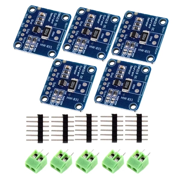 5 st Ina219 dubbelriktad power tappmodul DIY 3V-5V Iic I2C power