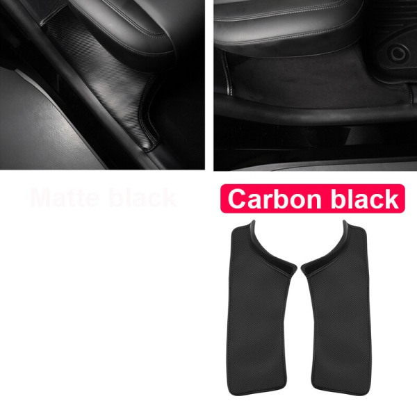 Tröskelskydd för bakdörr, tröskelskydd, stötfångarband lämplig för originalbilen, antikuppfot, modeller 2016-2021 Carbon black