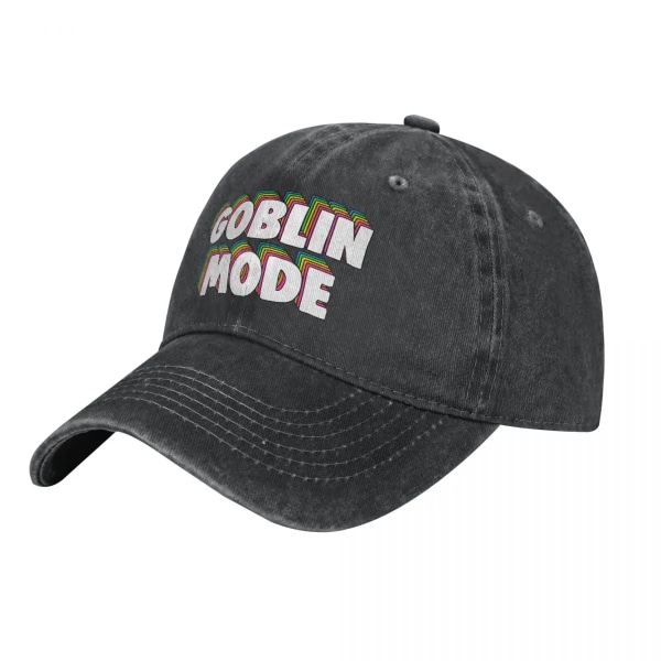 Meme Baseball Kepsar Hattar Goblin Mode Färgglad Dad Hat For Man Peaked Cap Snapback Black