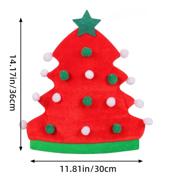 2023 ny kreativ julhattfest tomtehatt jultomten Röd julhattar Cap God jul nytt år julklappsdekoration red