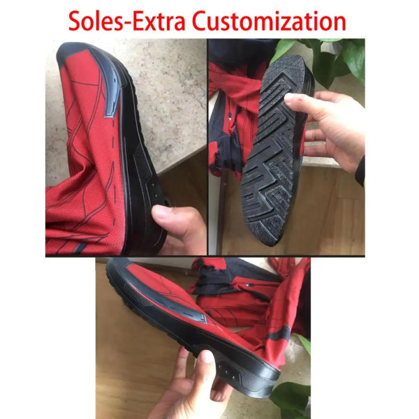 Skräddarsydda sulor (Obs: anpassade sulor behöver mer 10-15 dagar extra) Extra sulor för utklädnad för Halloween Cosplay Cosplay Soles 45(275mm)