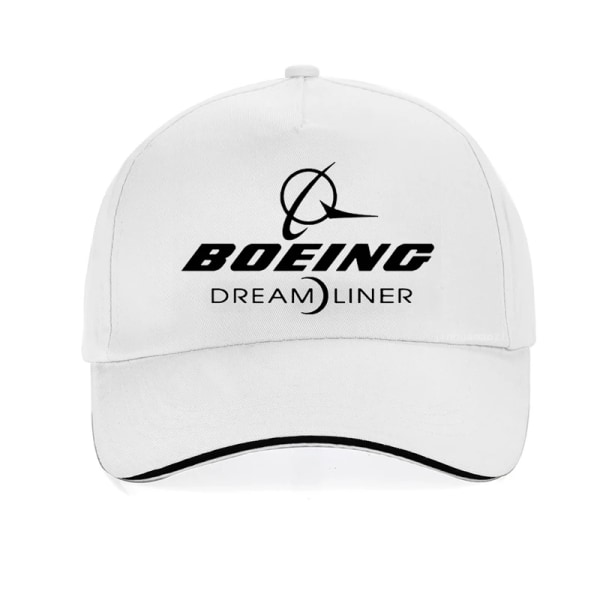 Boeing Basebollkeps Boeing 787 Boeing 787 Dreamliner Herrmode Sommartryck White