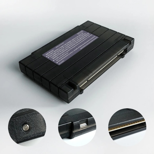 KY Technology Super 800 in 1 Pro Remix Game Card för SNES 16-bitars videospelskonsol Super EverDrive Cartridge ReginFree BlackShell