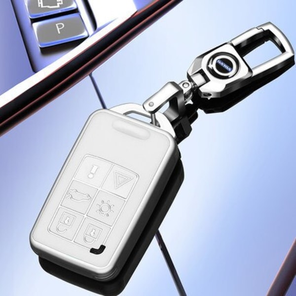 Intelligent distansnyckel utan bilnyckel, utbytestangentbord för Volvo XC60, XC40, S90, V40, XC70, V70, S40, S60, 433 Successive, Zwith Id46 Chip 6 Button key case