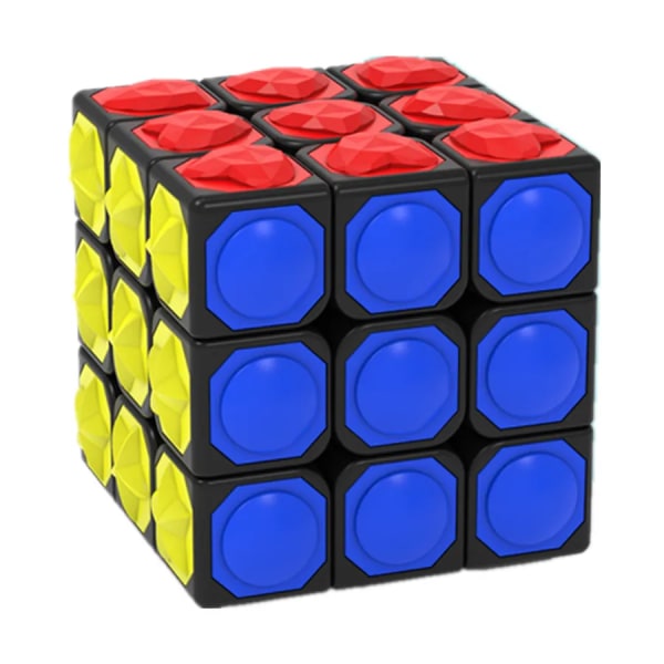 Yongjun taktil tredje ordningens magic kub konkav konvex yta taktil blind vridning Kreativ rolig barnpusselleksak Cubo Black