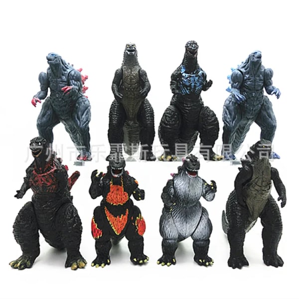 4-10 st/ set Godzilla figurset Kaiju Monster King Gojira figurdockor 13 stilar grossistmodell leksak
