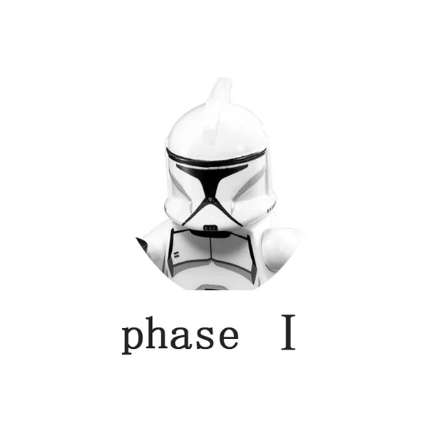 Clone Wars Phase Ⅰ och Phase Ⅱ Clone Troopers-serien Byggstenar Tegelstenar Minifigurer Figurer Monteringsleksaker