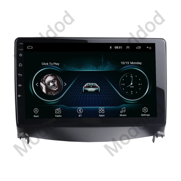 Stereo Panel för PEUGEOT 207 2006-2010 9 TUM Bilradio Fascia Ram Android Audio GPS Navigering Faceplates Bezel Dash Kit frame 9inch frame
