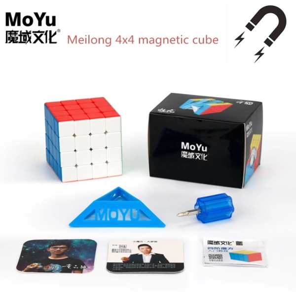 Moyu 3M 3x3x3 Magnetisk kub 2x2/3x3/4x4/5x5 Magic kub Profissional Speed ​​kub Pusselkuber MoYu cubo magico Pedagogiska leksaker 4X4 magnetic cubes
