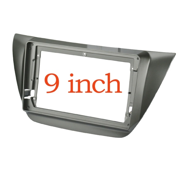 2 Din 9 tums bilradiofascia för MITSUBISHI Lancer Ralliart 2005-2008 instrumentpanel installationsram DVD Gps Mp5 Android-spelare only frame-gray Frame cord