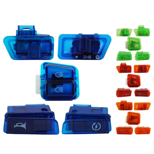 5st GY6 50cc 125cc 150cc Moped skoter Blinkers Strålkastare Horn Dimmer Dimmer Knapp Motorcykel