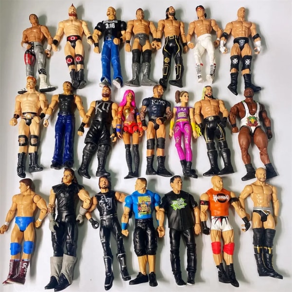 WWE wrestler Högkvalitativ actionfigur docka leksakskaraktär Flexibla figurer barn samling leksaker för barn 1pc random Different models