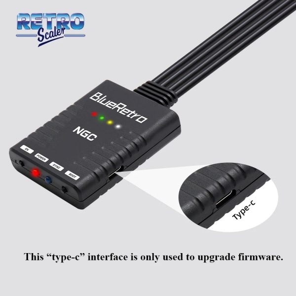 BlueRetro för Nintendo GameCube Console Trådlösa spelkontroller Adapter till PS3 PS4 PS5 8bitdo Switch Pro wii-kontroller For NGC 1-4