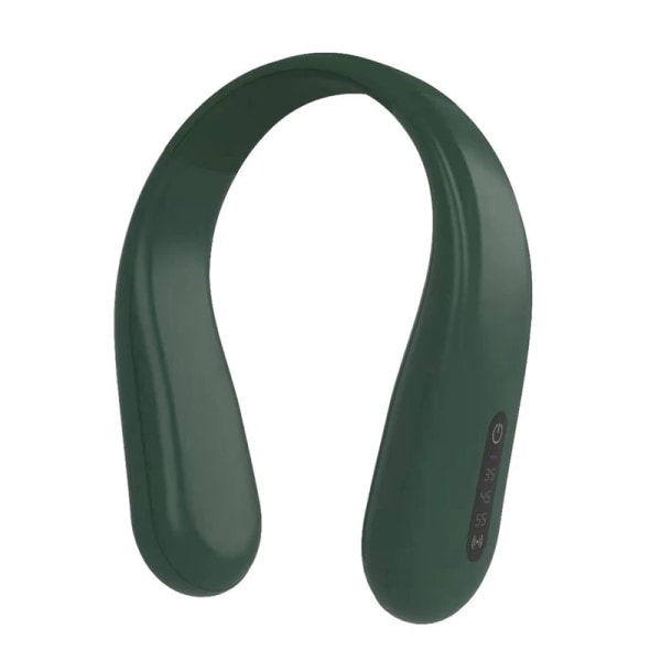Halsvärmare Hängande nackuppvärmning Elektronisk halsduk Verktyg för nackavslappning Varm, digital display, USB laddning-grön Green