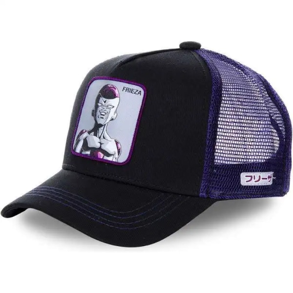 Hög kvalitet Tecknad Anime Baseball Cap Herr Dam Bomull Snapback Hip Hop pappa Black Purple