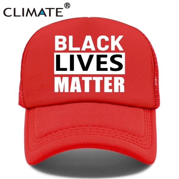 Black Lives Matter Keps I Can't Breathe Antirasism Keps Antirasistisk Mesh Trucker LIVES Red Cap