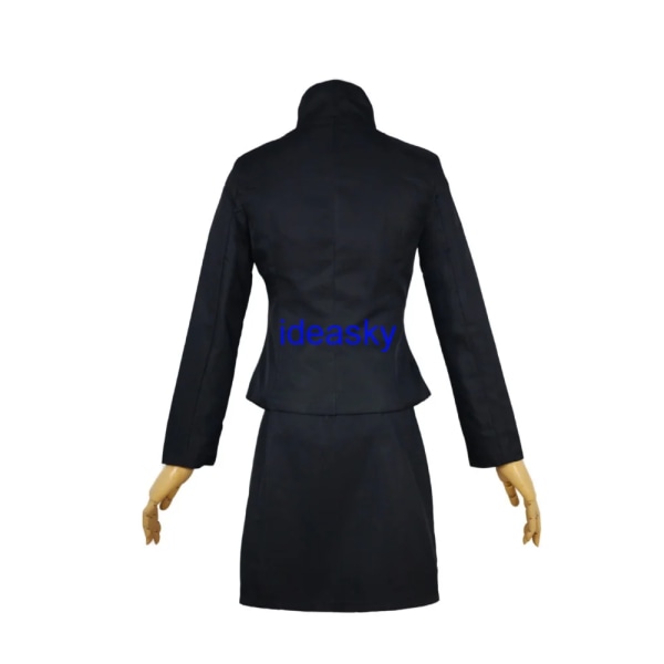 jujutsu kaisen säsong 2 cosplay shoko ieiri jujutsu kaisen jjk Peruk skor outfit Kostym Dam Flickor Toppkjol Skoluniform Black Costume Size 39 24.5cm