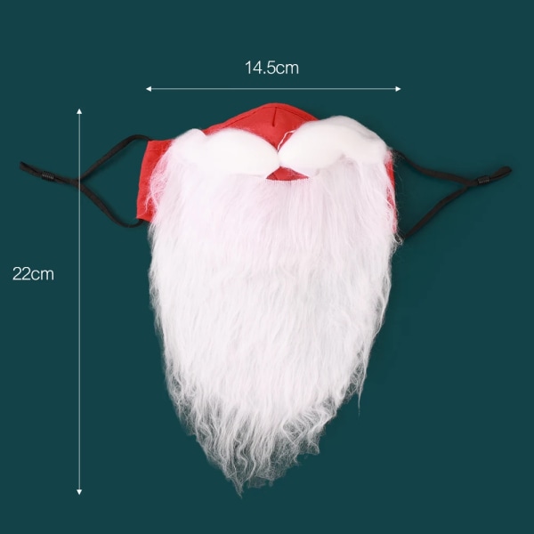 Jultomtens kostymrekvisita Rolig skäggmask hattar Handskar för vuxna barn Plysch Tjocka varma mössor Julfesttillbehör Gloves
