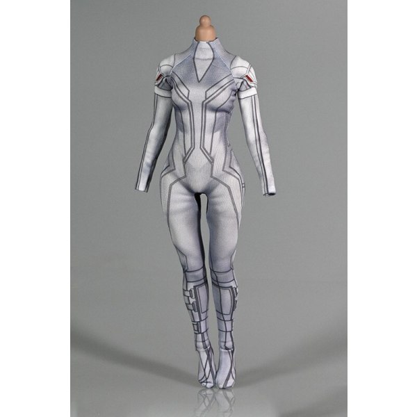 1/6 kvinnlig hög elastisk botten Stretch Amazing Spider Girl Tight Jumpsuit 3D printed Body Suit Battle Suit för 12\ 5