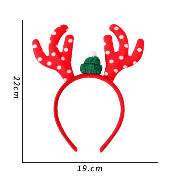 Julpannbandsdekoration för barn Vuxen Söt tomte Älg Xmax Håraccessoarer Kostymrekvisita Juldekoration 2023 Navidad FX1161J