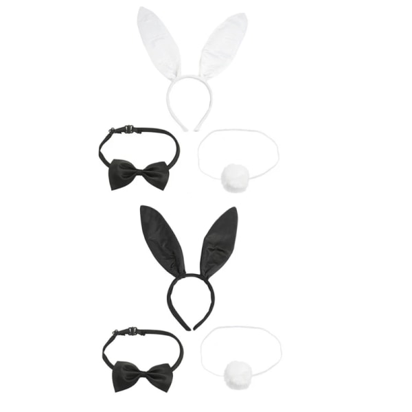 Påskhare Kostym Set Bunny Cosplay Kostymer För Kvinnor Kanin Pannband Dräkt Bunny Tutu Kostym Karneval klä upp Partihandel 1 One Size