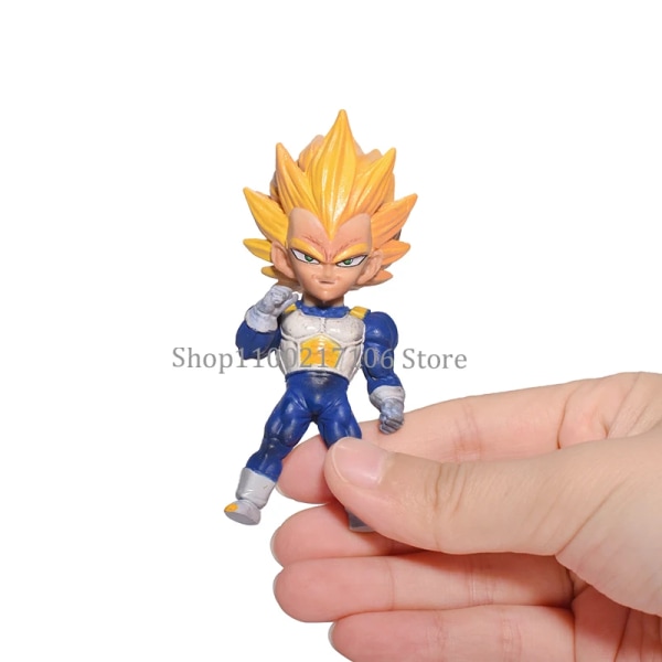 DBZ Super Saiyan Goku Vegeta Goten Trunks Cell Evolve Shenron Q Ver. Actionfigur tecknad figur Leksaksmodell presenter