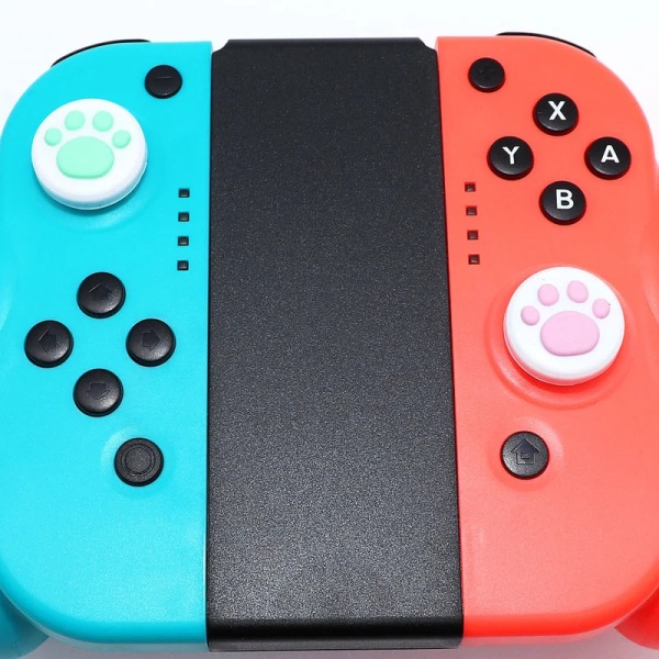 Härlig Cat Paw Thumb Stick Grip Cap Joystick Cover för Nintendo Switch NX Lite Oled Joy-Con Controller Gamepad Thumbstick case A0016-12