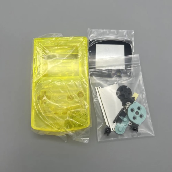 Skalkit av hög kvalitet för Gameboy COLOR GBC. Lämplig för GBC 2,6-tums 2,45-tums 2,2-tums LCD-skärm Clear yellow
