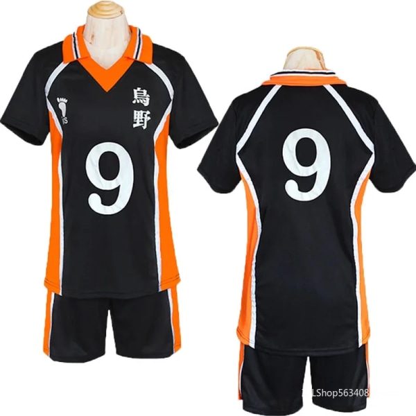 Anime Haikyuu Cosplay Costume Karasuno High School Volleyball Club Hinata Shyouyou Kageyama Tobio Sportswear Tröjor Uniform Y475-Y80 XL