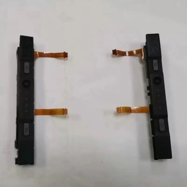 Original plastslider för Nintend Switch NS Joy-con Controller Rail Montering med Flex Kabel Komplett Höger Vänster Med knapp n black