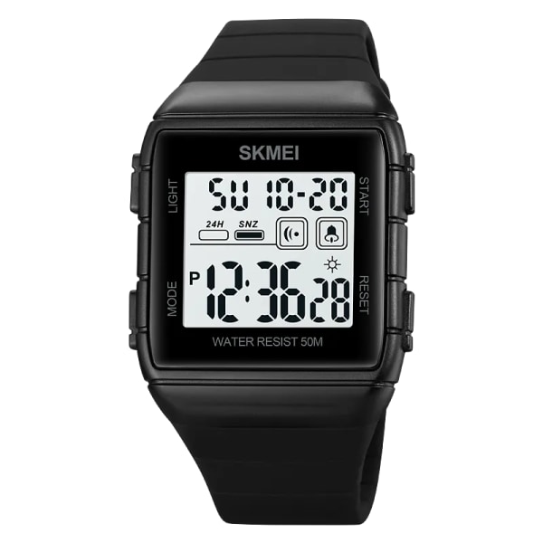 SKMEI Military Countdown Armbandsur Mode Bakljus Digital Display Herr Sport Klockor 5Bar Vattentät Alarm Datum Vecka Klocka color 2
